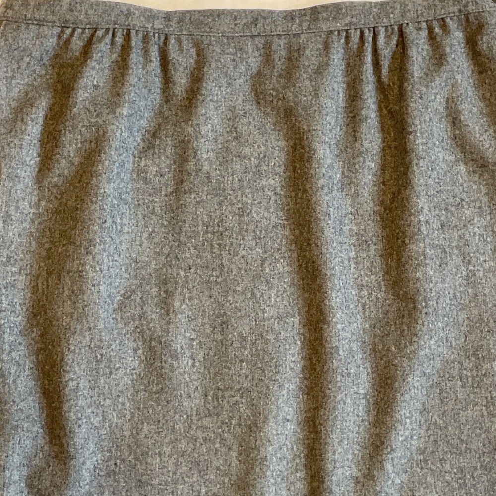 Vintage Pendleton Gray Skirt 100% Virgin Wool Size 18 Pockets Lined Made In USA - Picture 6 of 16
